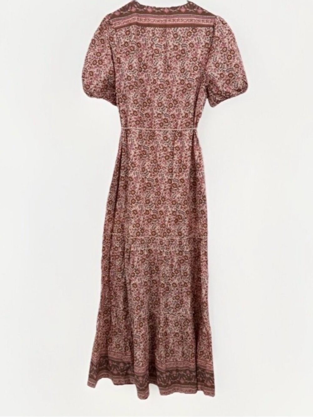 Faherty Orinda Maxi Dress size XL Organic Cotton Button Front Long Sleeve NWT - Picture 5 of 5